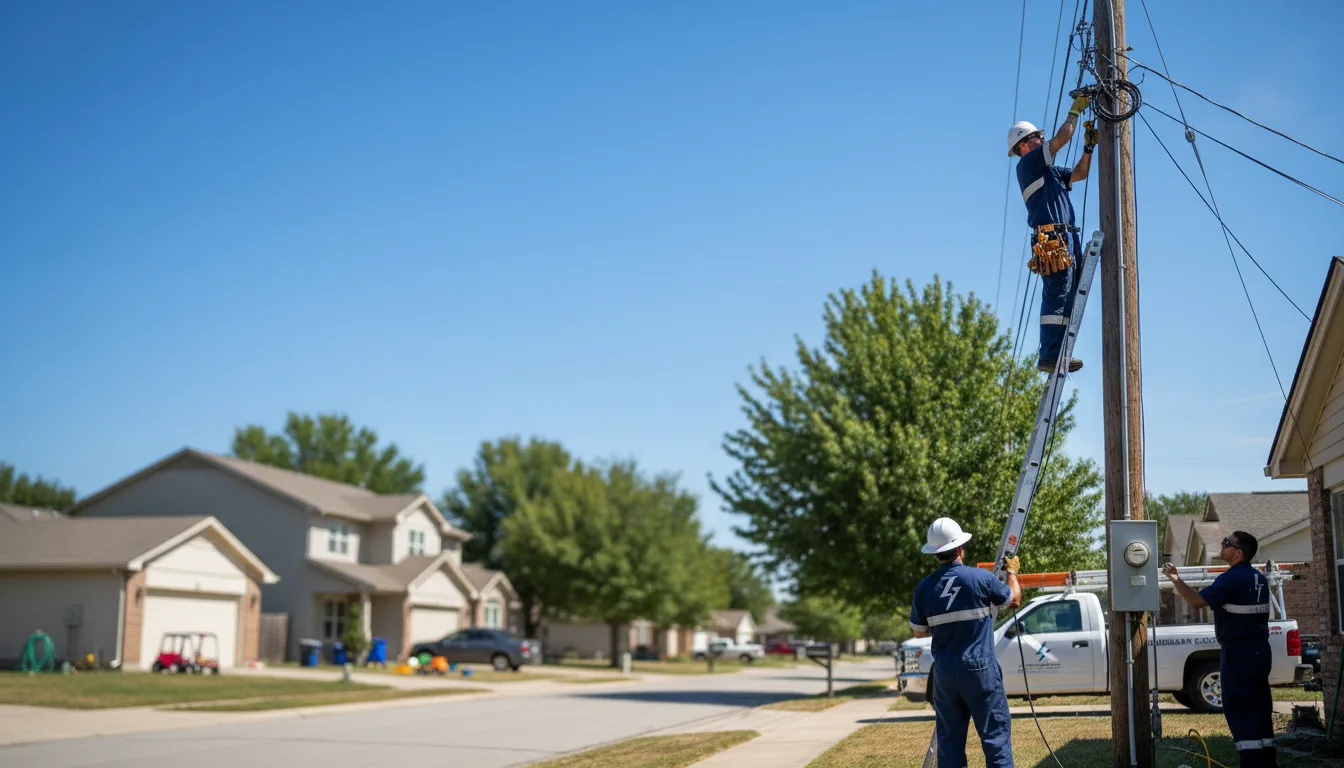 Residential electrician providing installation services in Allen, MI